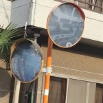 一之江カーブミラー施工前