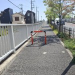 涼風橋自転車止め施工前