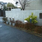 松江５中掲示版施工前